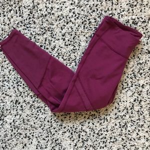 Old navy mesh detail active leggings magenta